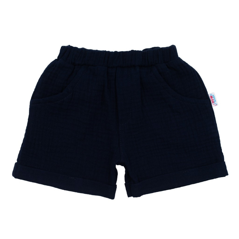 Dojčenská mušelínová súpravička New Baby Summer Nature Collection tmavo modrá 56 (0-3m) 2