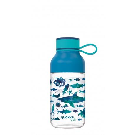 QUOKKA KIDS Plastová fľaša s pútkom SEA ANIMALS, 430ml, 40154