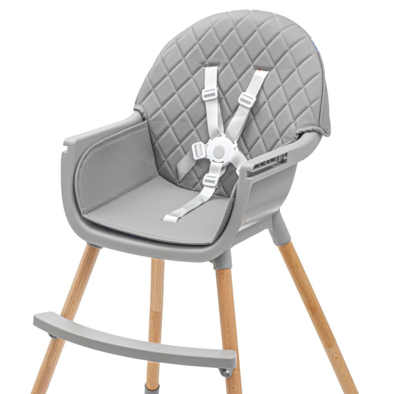 Jedálenská stolička Baby Mix Freja wooden dark grey 1