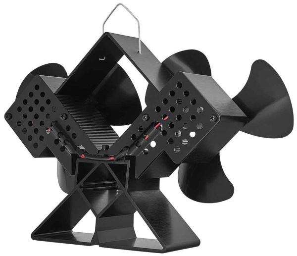 Ventilátor ku krbu bez magnetu, dvojitý, GEKO 4