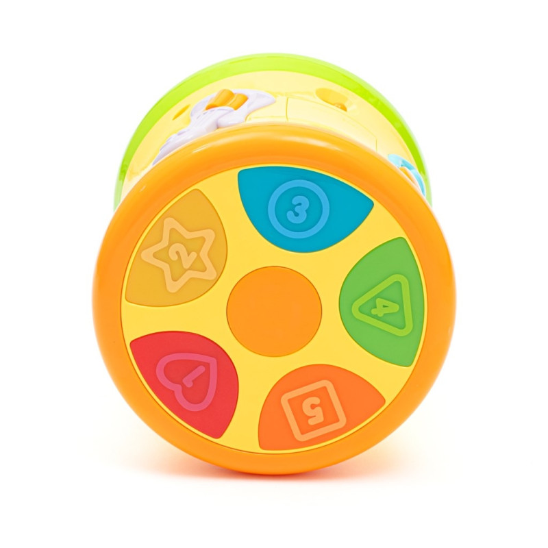 Obojstranný dynamický bubienok Baby Mix žltý 2
