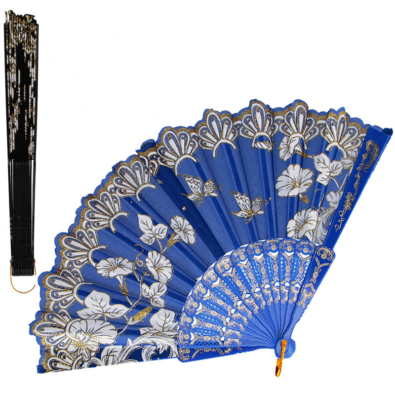 Farebný vzorovaný vejár