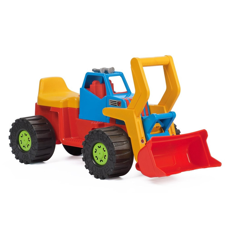 Detské odrážadlo Bager nakladač BAYO 74 cm modrý 2