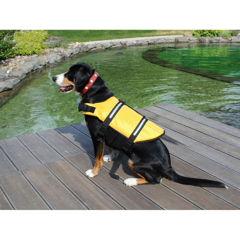 Dog Swimmer plávacia vesta pre psa žltá 3