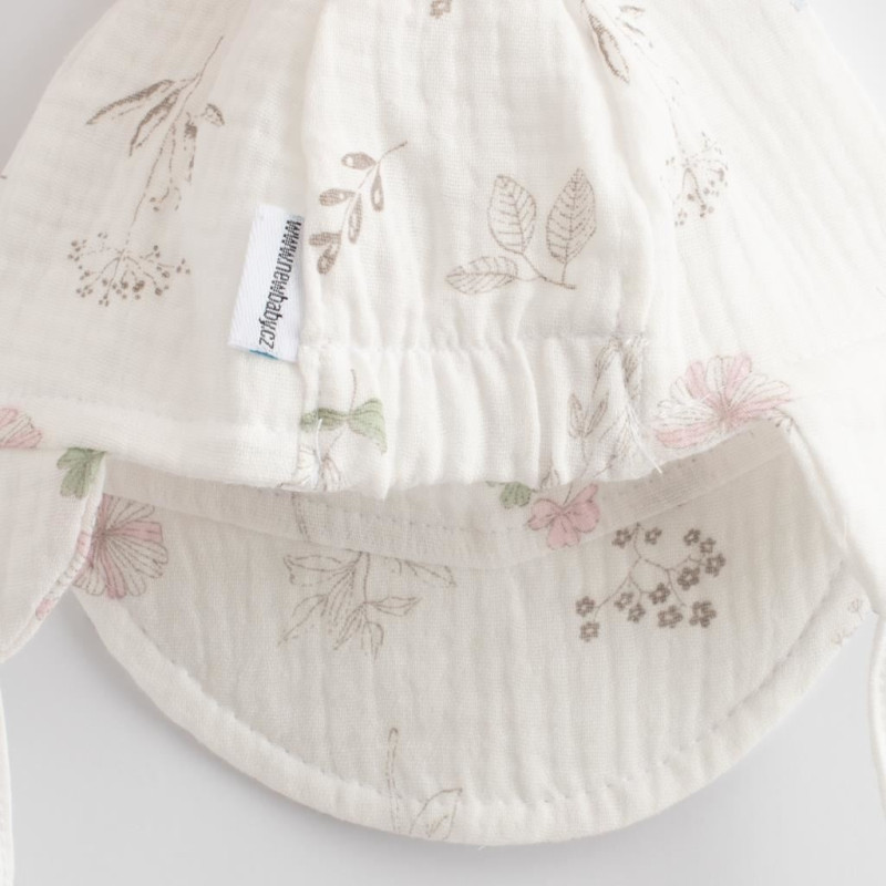 Detská letná mušelínová čiapka so šiltom New Baby Zoe 80/86 1