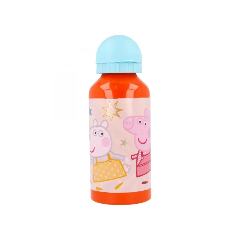 Hliníková fľaša na pitie PEPPA PIG, 400ml, 41234