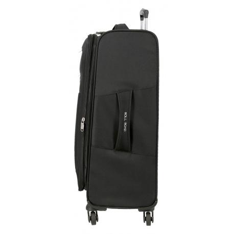 JOUMMA BAGS Sada textilných kufrov ROLL ROAD ROYCE Black / Čierna, 55-66-76cm, 5019421