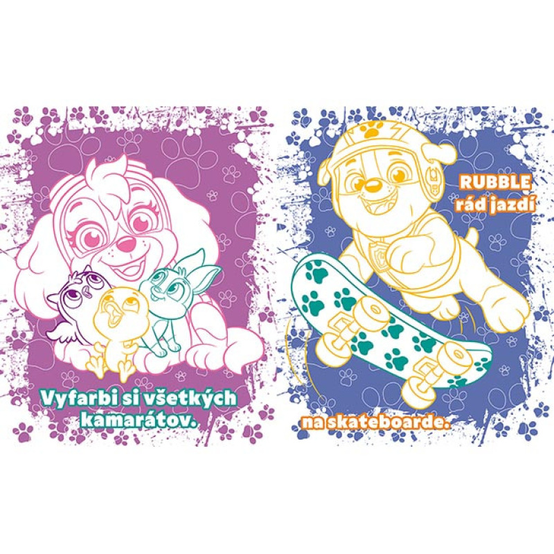 Veľké maľovanky Labková patrola 1