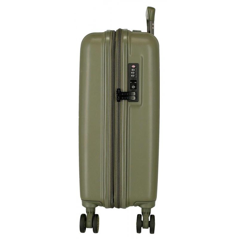 MOVOM Wood Khaki, Sada luxusných ABS cestovných kufrov, 65cm/55cm, 531896A