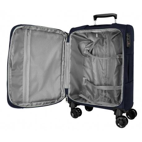 JOUMMA BAGS MOVOM Atlanta Azul, Sada luxusných textilných kufrov, 77cm/66cm/55cm, 5318422