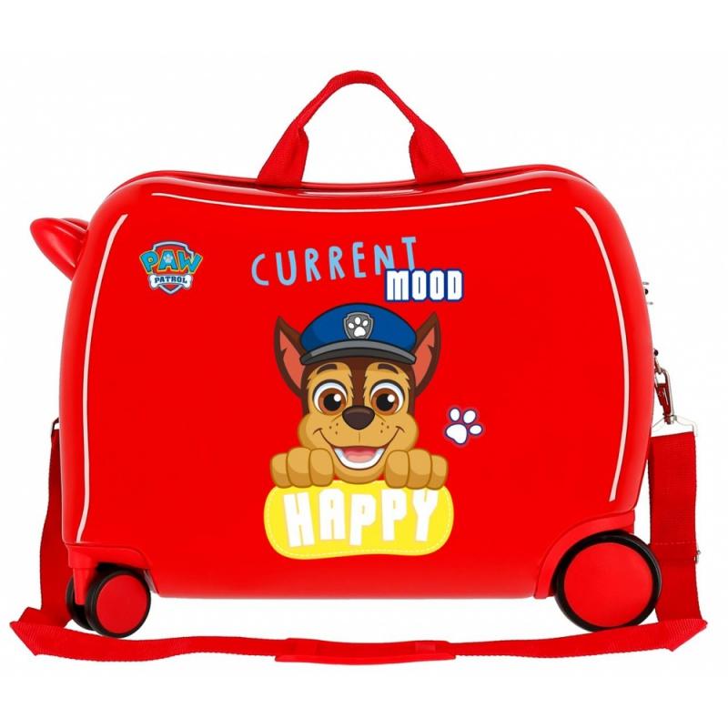 Detský cestovný kufor na kolieskach / odrážadlo PAW PATROL Red, 38L, 2199822 2