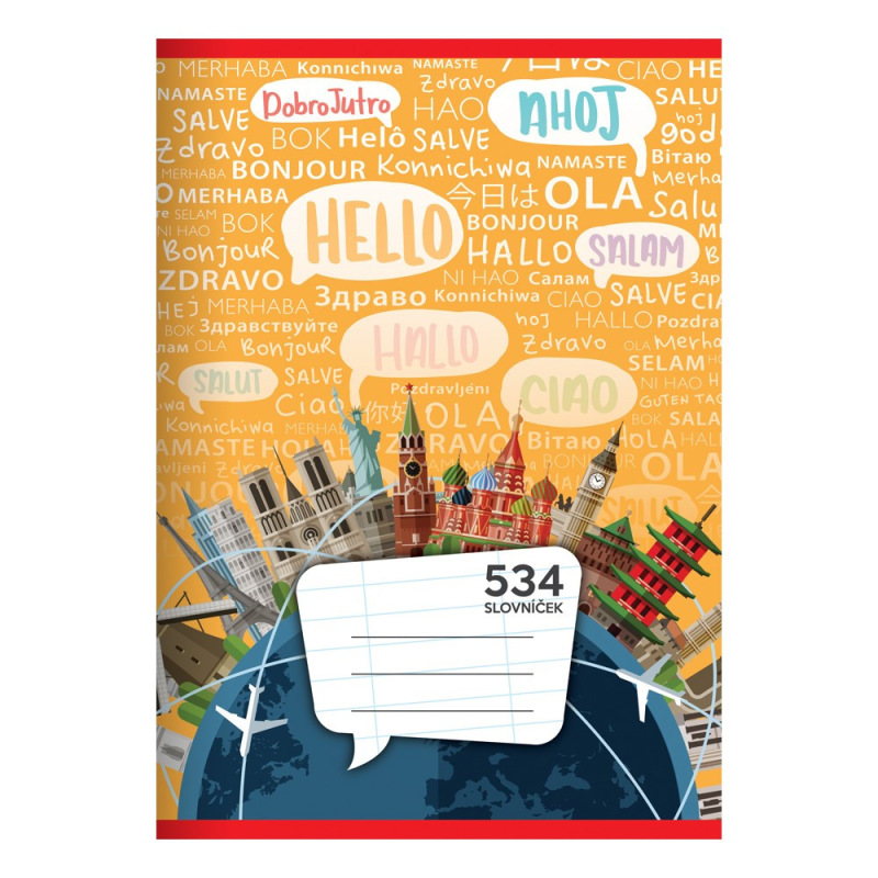 Zošit A5, 30 listový - linajkový 534 Slovníček 3