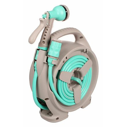 Merco Mini Set záhradná pištoľ s navijakom 15m modrá 1