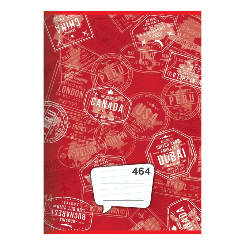 Zošit A4, 60 listový - linajkový 464 3