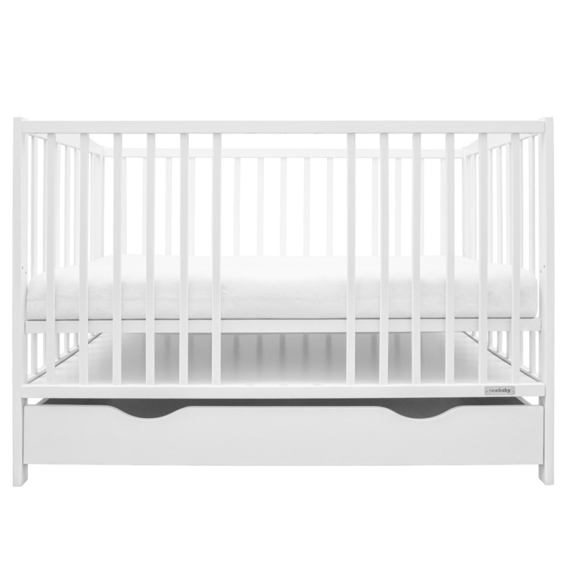 Detská postieľka so šuplíkom New Baby LILLY biela 2