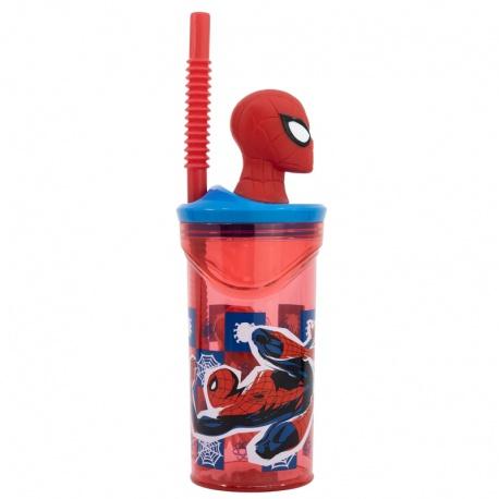 STOR Plastový 3D pohár s figúrkou Spiderman, 360ml, 74766