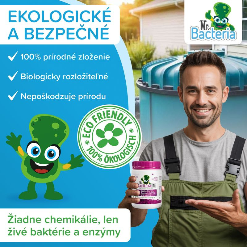 Aktivátor Mr.Bacteria UNI 4v1, do septiku, sifónu, ČOV a latríny, 500 g 5