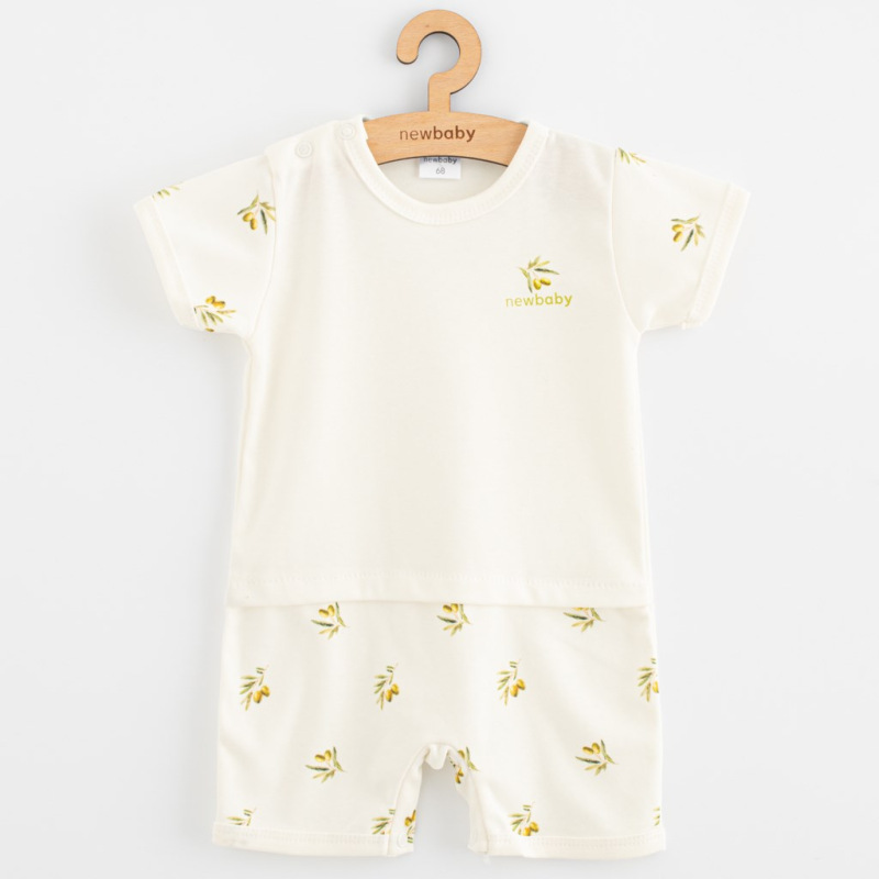 Dojčenský letný overal z organickej bavlny New Baby Olivy 56 (0-3m)