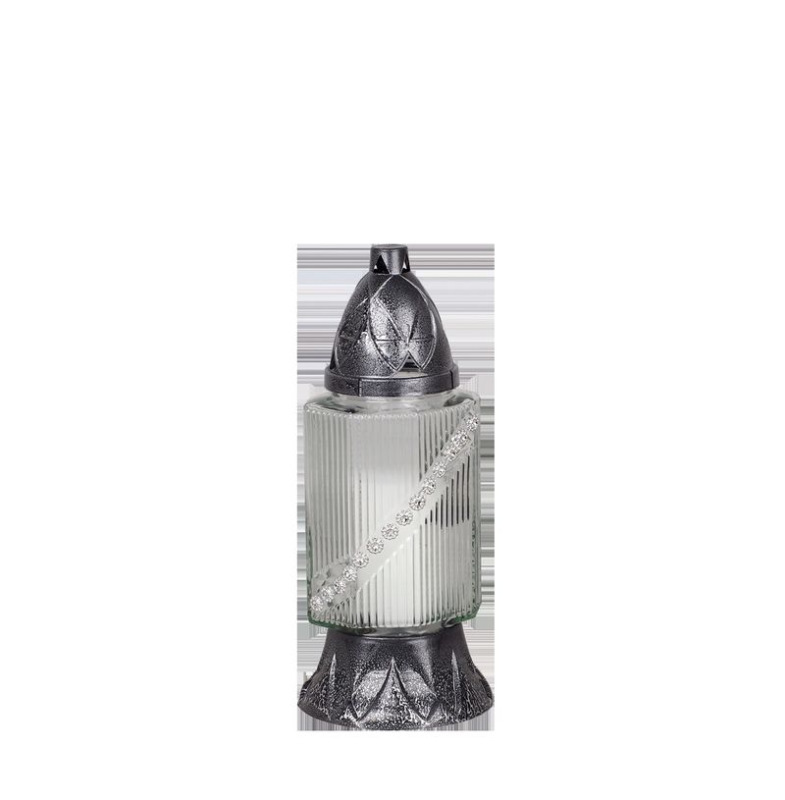 Kahanec Grave, sklo, dekor, 28 h, 80 g, 25 cm, na hrob