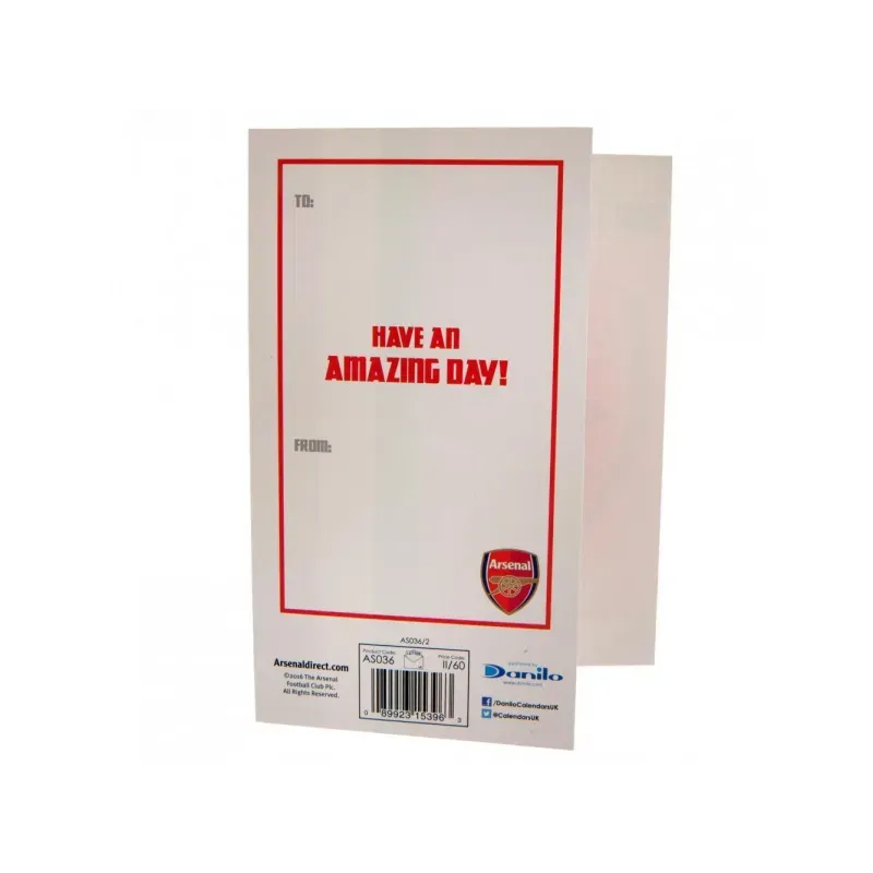 FOREVER COLLECTIBLES Narodeninové blahoželanie v obálke ARSENAL F.C. Birthday Card