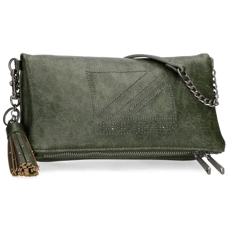 Dámska flap kabelka PEPE JEANS DONNA Green / Olivovozelená, 7275632