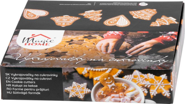 Vykrajovačka MagicHome, na pečenie, vianoce, formička, 6 vzorov, Sellbox 36 ks 2