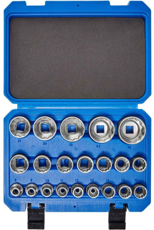 Sada 1/2" hlavíc 12HRAN, 21-dielna, 8-36 mm, GEKO 2