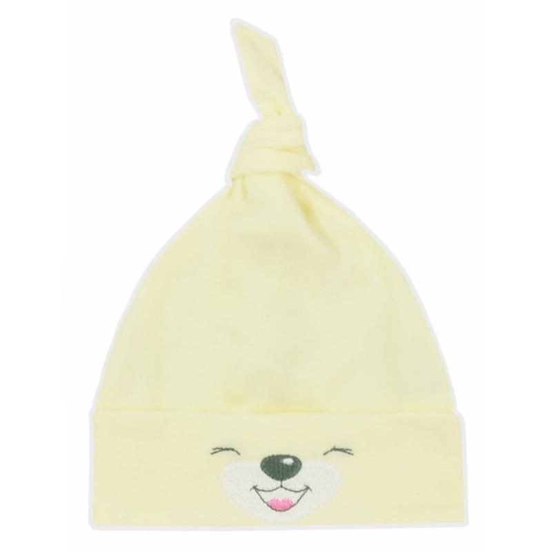 Bavlnená dojčenská čiapočka Bobas Fashion Lucky žltá 68 (4-6m)