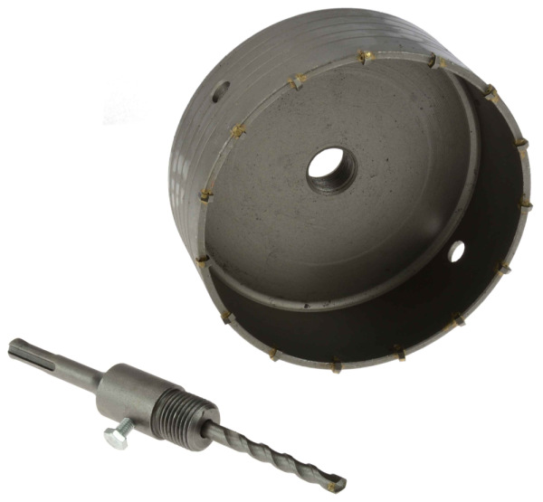 Korunka vykružovacia SK, 150 mm, závit M22 s adaptérom SDS plus, GEKO 1