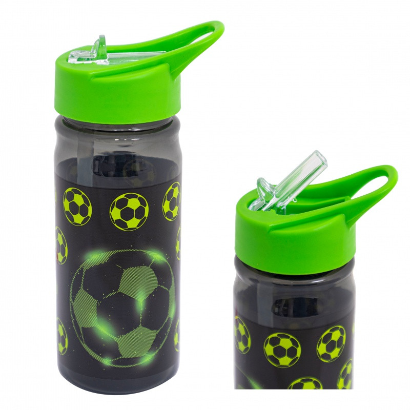 Plastová fľaša s výsuvnou slamkou AquaPure NEO FOOTBALL, 450ml, 511025007