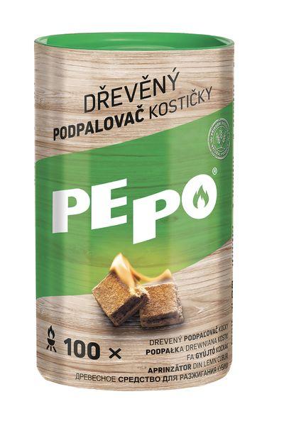 Podpaľovač PE-PO® drevný pevný, 100 ks, rozpaľovač na gril, kachle, krby, pece