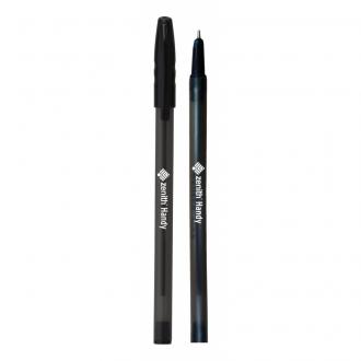 ASTRA ZENITH Handy, Guľôčkové pero 0,7mm, čierne s vrchnákom, 8ks, 201318012