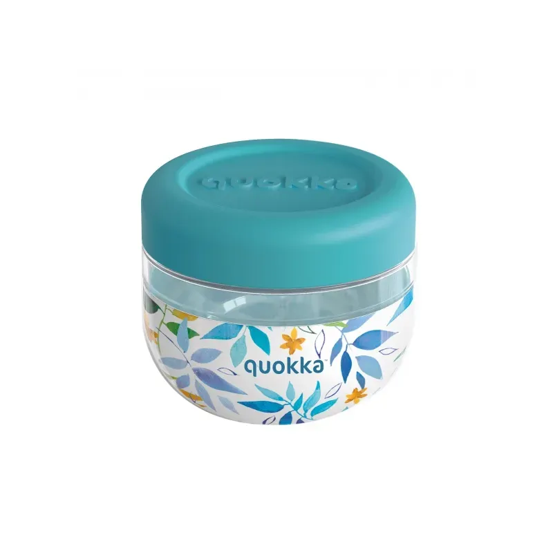 Quokka Bubble, Plastová nádoba na jedlo Watercolor Leaves, 500ml, 40126