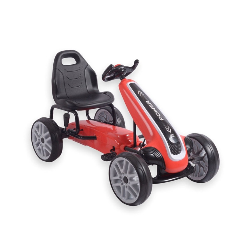 Detská šliapacia motokára Go-kart Milly Mally Power červená 2