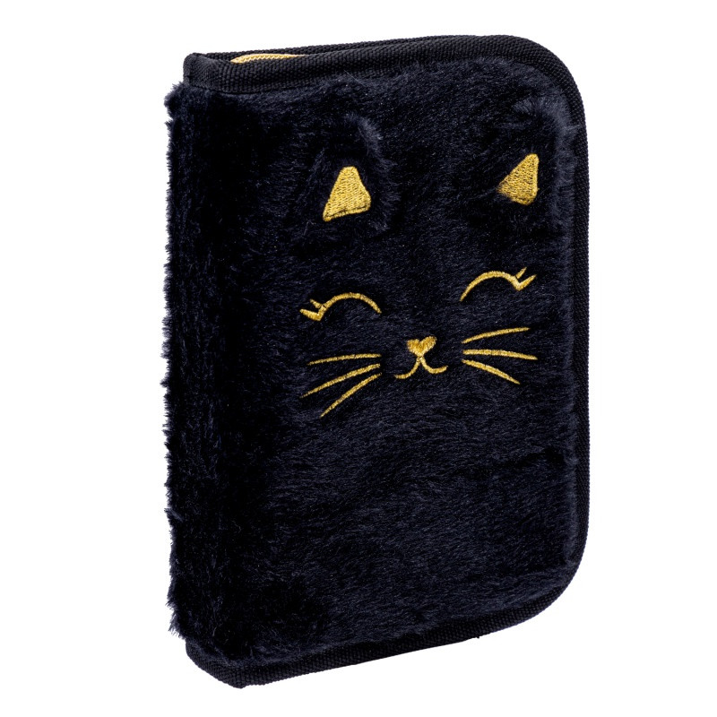 Vyklápací peračník s náplňou AstraBAG FLUFFY KITTY BLACK, AC11, 503025026 2