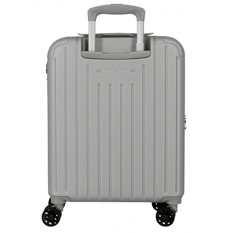 Kabínový kufor Movom Timber Silver 55×40×20 cm, rozšíriteľný, 37/42 l, 5558622 2
