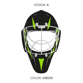 Sada nálepiek pre HERO masku green B