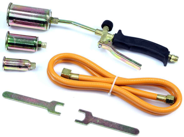 Horák plynový s koncovkami 25, 35, 50 mm, hadica 1,5 m, výkon 20 kW, MAR-POL