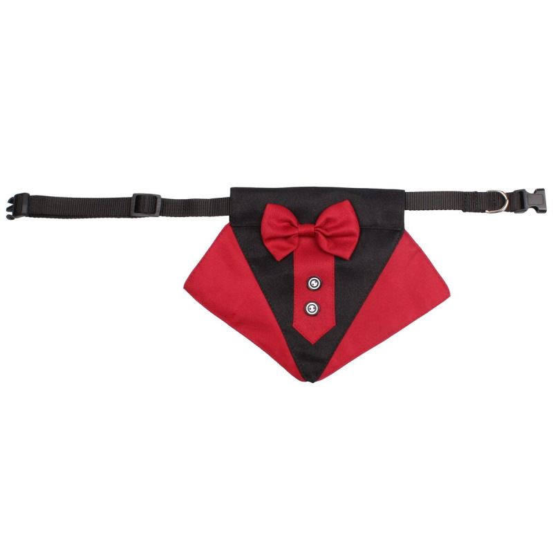 Formal motýlik pre psov červená 3