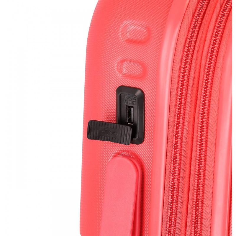 PEPE JEANS Highlight Coral, ABS Cestovný kufor, 55x40x20cm, 37L, 768862D (small exp.) 12