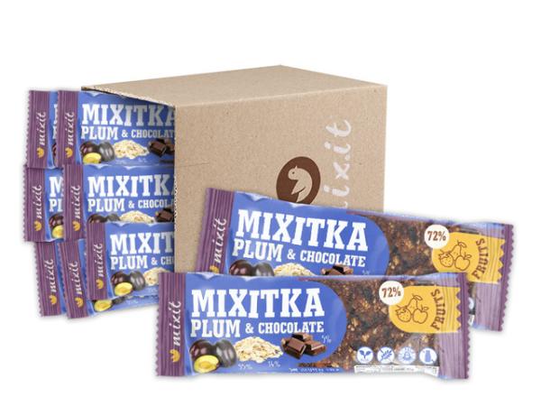 Mixit Mixitky BEZ LEPKU - Slivka + Čokoláda (9 ks) 414 g