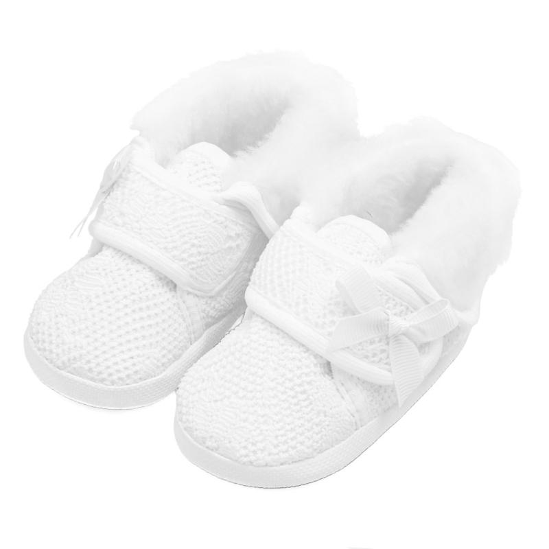 Dojčenské zimné capačky ku krstu New Baby 6-12 m dievča 6-12 m