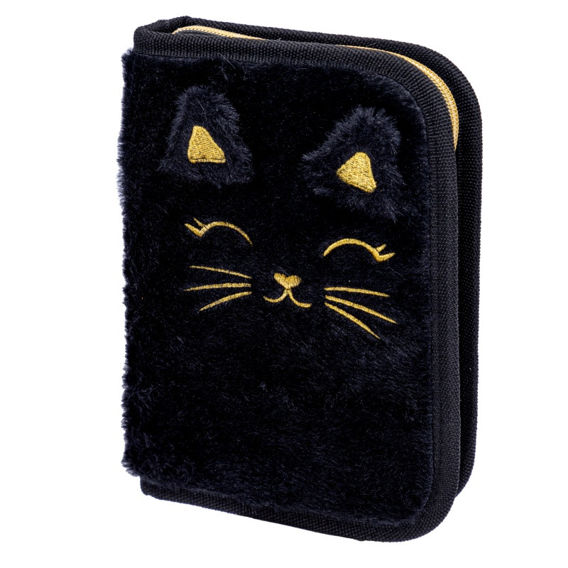 Vyklápací peračník s náplňou AstraBAG FLUFFY KITTY BLACK, AC11, 503025026 1