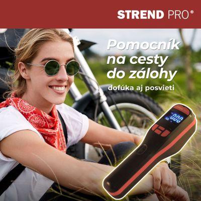 Kompresor Strend Pro K25, ručný, 150 psi, 10 bar, LED svetlo, akumulátorová pumpička