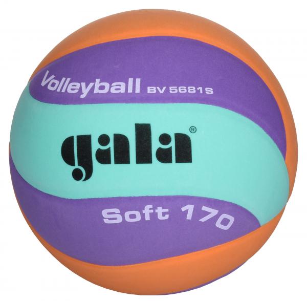 Gala BV5681S Soft 170 volejbalová lopta fialová-oranžová v.5