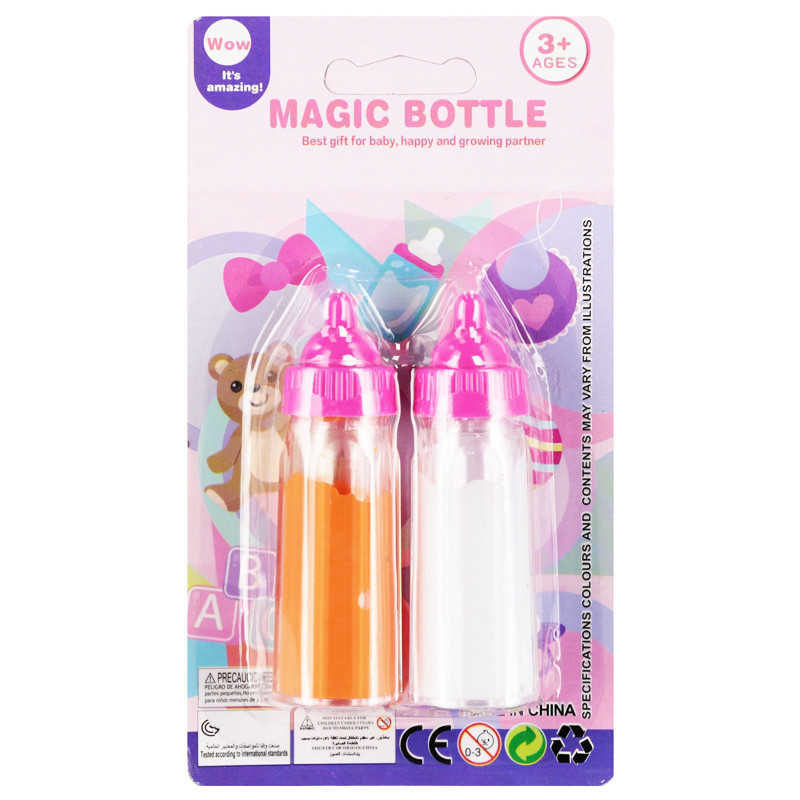 Fľaštička s mliekom a džúsom