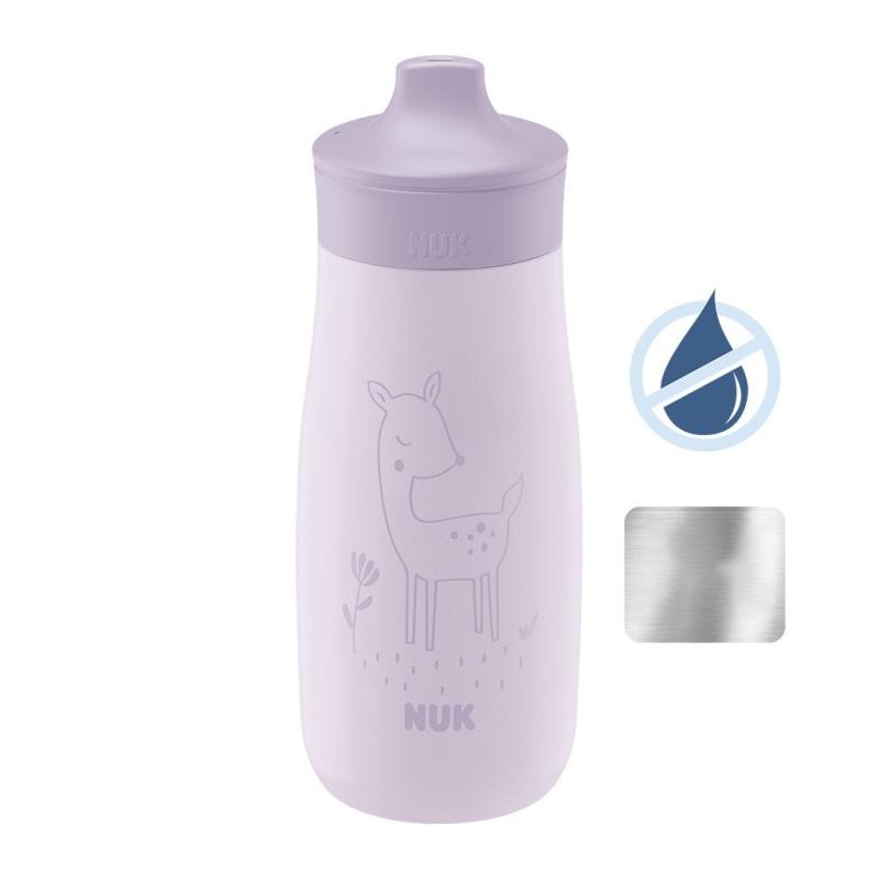 Detská fľaša NUK Mini-Me Sip nerez 300 ml (9+ m.) purple