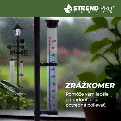 Meteostanica SWS29, 158 cm, záhradný zrážkomer, teplomer, solárna lampa, smer vetra