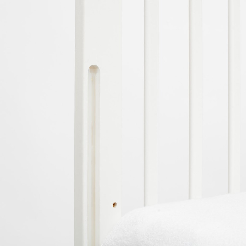 Detská postieľka New Baby LILLY so sťahovacou bočnicou biela 5