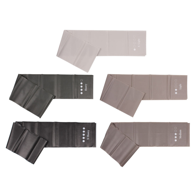 Yoga Stretch Mix 1500 sada posilňovacích gúm 5 ks sivá